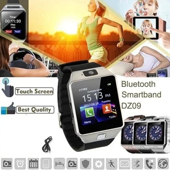 SmartWatch w/HD Cam; SIM+Mem Card Slot 4 SmartPhon - Picture 2 of 4